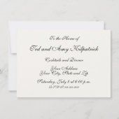 Invitation William Morris Medway Floral bleu (Dos)