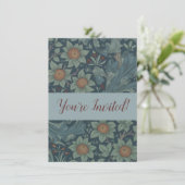 Invitation William Morris Orchard Art Motif (Debout devant)