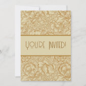 Invitation William Morris Papier peint floral Poppy (Devant)