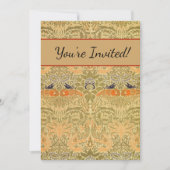 Invitation William Morris Peacock & Dragon Arts & Artisanat (Devant)