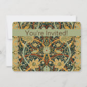 Invitation William Morris Perse Art oriental de la moquette (Devant)