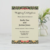 Invitation William Morris Persian Floral Antique (Debout devant)