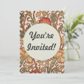 Invitation William Morris Rose Flower Fond d'écran Motif (Debout devant)
