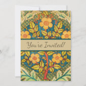 Invitation William Morris Rose Wreath : Arts et Métiers class (Devant)