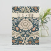 Invitation William Morris Severn Floral Garden Flower Classic (Debout devant)