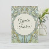 Invitation William Morris Spring Thicket : Floral antique (Debout devant)