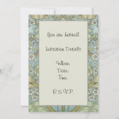 Invitation William Morris Spring Thicket : Floral antique (Dos)