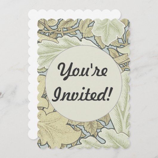 Invitation William Morris St James Acanthus Fond d'écran (Devant / Derrière)