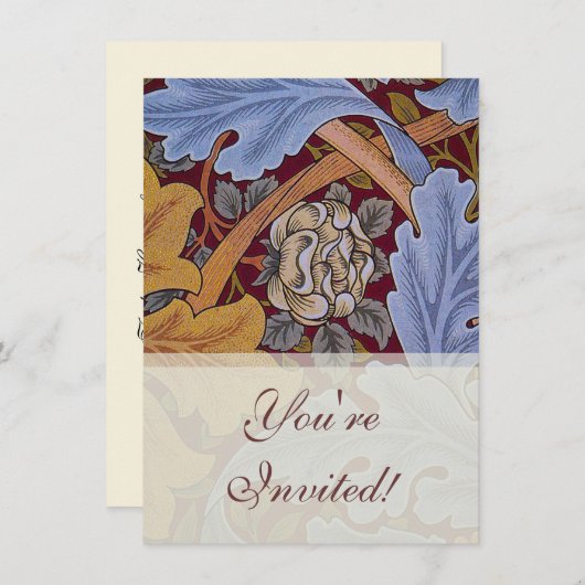 Invitation William Morris St James Acanthus Fond d'écran (Devant / Derrière)