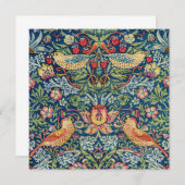 Invitation William Morris - Thief aux fraises (Devant / Derrière)