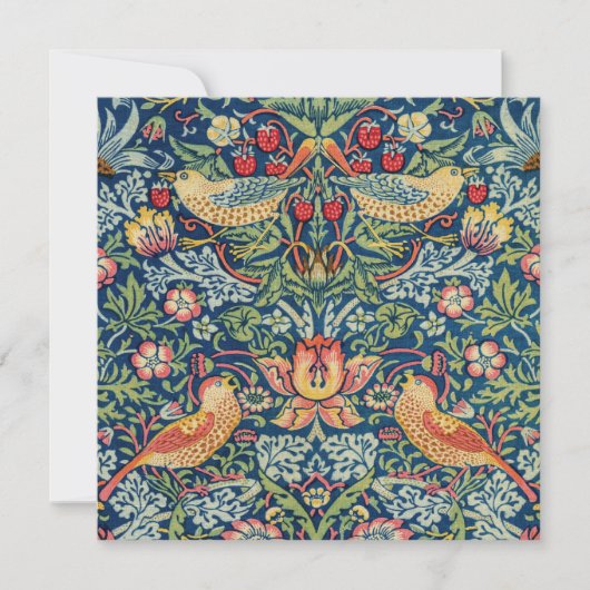 Invitation William Morris - Thief aux fraises (Devant)