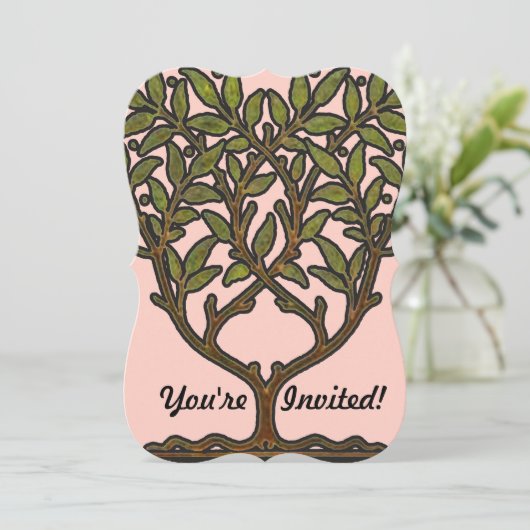 Invitation William Morris Tree Frieze Fond d'écran floral (Debout devant)