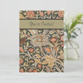 Invitation William Morris Trent Garden Flower Classic Botanic (Debout devant)