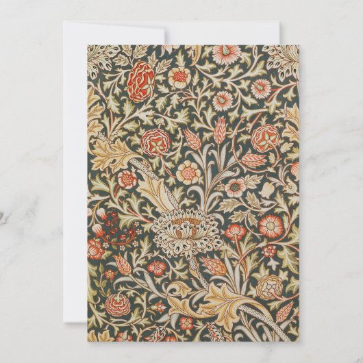 Invitation William Morris Trent Garden Flower Classic Botanic (Devant)