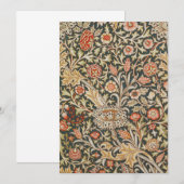 Invitation William Morris Trent Garden Flower Classic Botanic (Devant / Derrière)