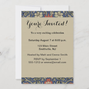 Invitation William Morris Tudor Fond d'écran Rose