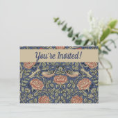 Invitation William Morris Tudor Fond d'écran Rose (Debout devant)