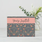 Invitation William Morris Tudor Fond d'écran Rose (Debout devant)