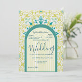 Invitation William Morris Vine Art Nouveau (Debout devant)