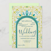 Invitation William Morris Vine Art Nouveau (Devant / Derrière)