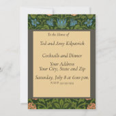 Invitation William Morris Violet et Columbine Art Rug (Dos)