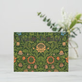 Invitation William Morris Violet et Columbine Art Rug (Debout devant)