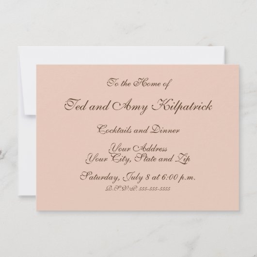 Invitation William Morris Wild Tulip Classique Conception Vic (Dos)