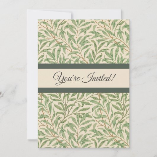 Invitation William Morris Willow Bough Garden Flower Classic (Devant)