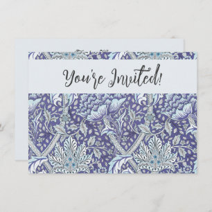 Invitation William Morris Windrush fleurs bleues