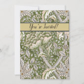 Invitation William Morris Windrush fleurs florales classique (Devant)