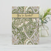Invitation William Morris Windrush fleurs florales classique (Debout devant)