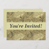 Invitation William Morris Windrush Motif de fond d'écran (Devant / Derrière)