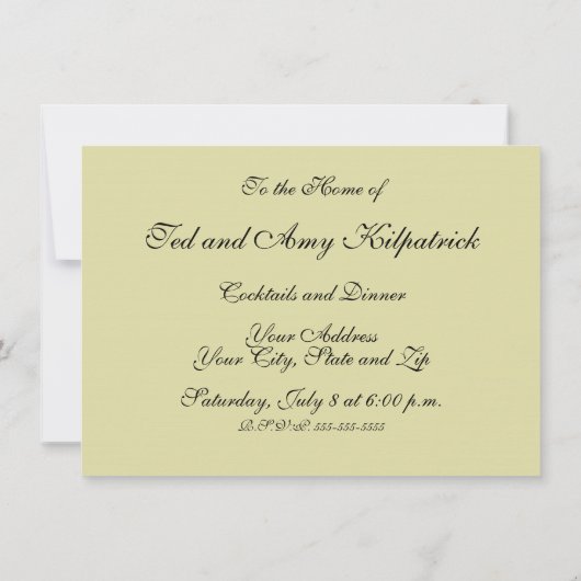 Invitation William Morris Windrush Motif de fond d'écran (Dos)