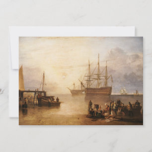 Invitation William Turner - Le soleil couchant à travers la v