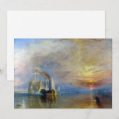 Invitation William Turner - Le Temeraire en remorque (Devant / Derrière)