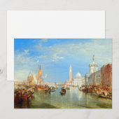 Invitation William Turner - Venise, le Dogana et San Giorgio (Devant / Derrière)