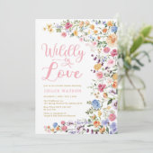 Invitation Willy in Love Fleur sauvage Garden Fête des mariée (Debout devant)