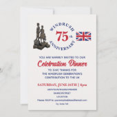 Invitation WINDRUSH 75e anniversaire Union Jack (Devant)