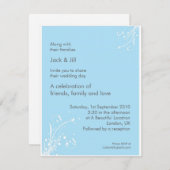 Invitation Windwhisp (Bleu clair) 4,25x5,25 (Devant / Derrière)