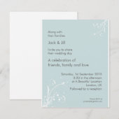 Invitation Windwhisp (écume de mer) 4,25x5,25 (Devant / Derrière)