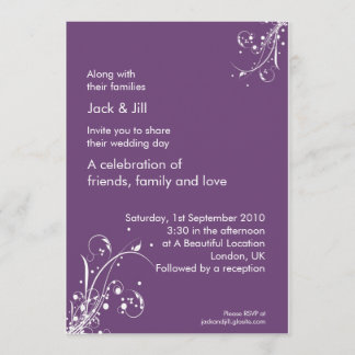 Invitation Windwhisp (raisin) 5x7