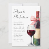 Invitation Wine Aged To Perfection 50th Birthday Party (Devant)