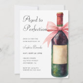 Invitation Wine Aged To Perfection 60th Birthday Party (Devant)