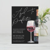 Invitation Wine Aged To Perfection Adult Birthday Party (Debout devant)