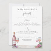 Invitation Wine Bachelorette Vino Vows Girls Week-end (Dos)