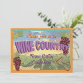 Invitation Wine Country Getaway Bachelorette Weekend Invitati (Debout devant)