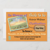 Invitation Wine Country Getaway Bachelorette Weekend Invitati (Dos)