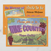 Invitation Wine Country Getaway Bachelorette Weekend Invitati (Devant / Derrière)