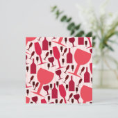 Invitation Wine glass (Debout devant)