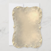 Invitation Wine Glass Bow Gold Christmas Corporated Party (Dos)